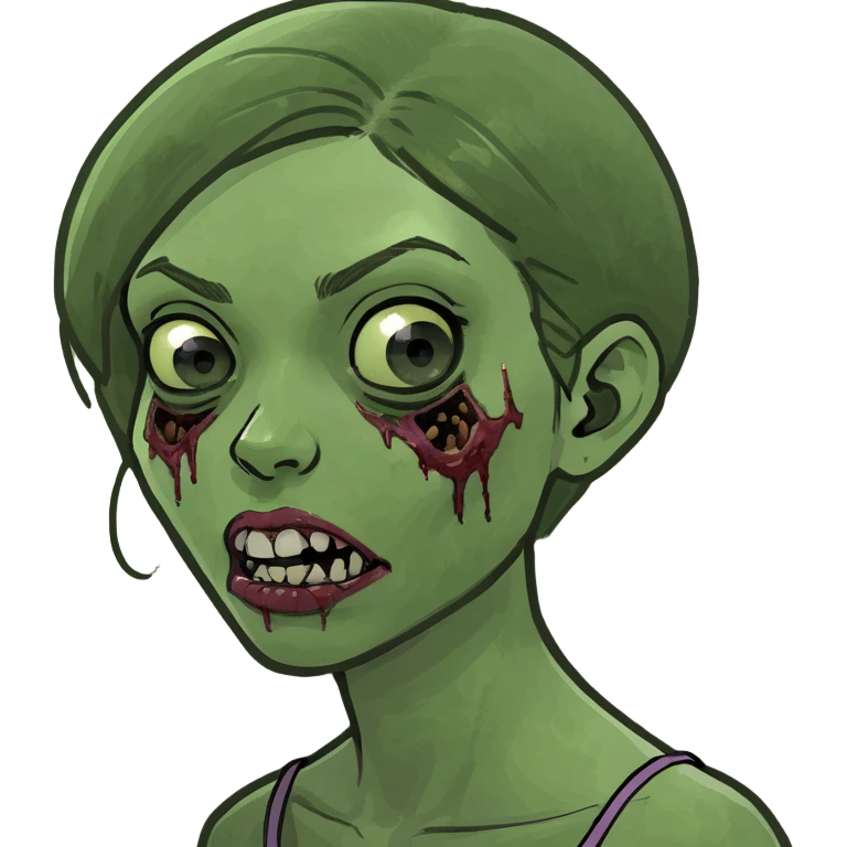 girl human zombie emoji