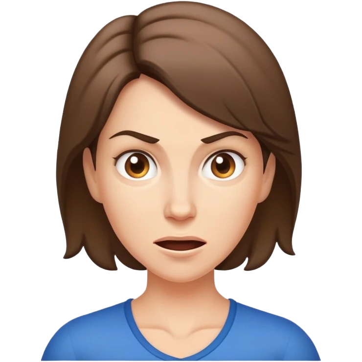 Light brunette fit Mom of boys raging emoji