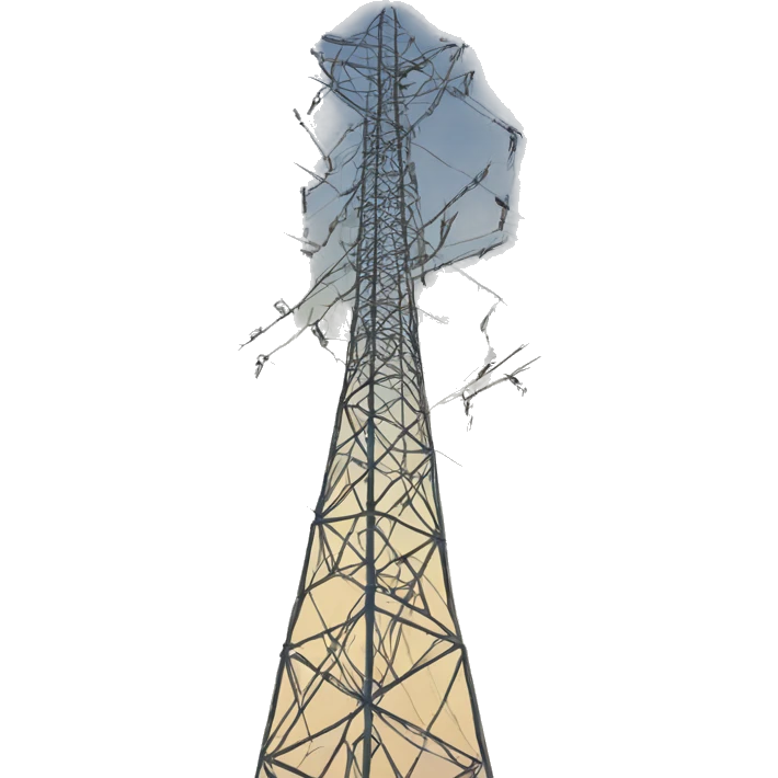 Radio masts with guy wires  emoji
