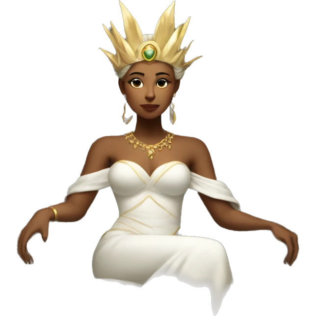 Goddess on throne emoji