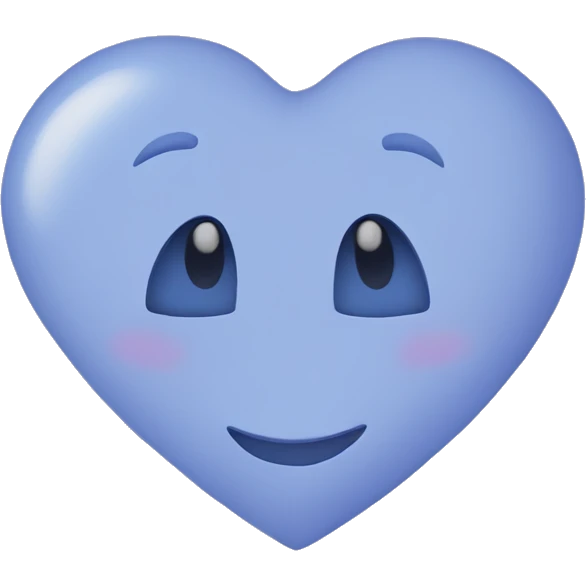 Periwinkle colored heart emoji