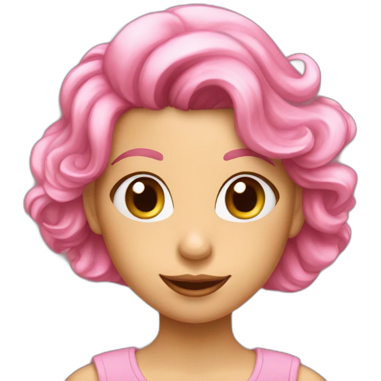 fille voilé rose emoji