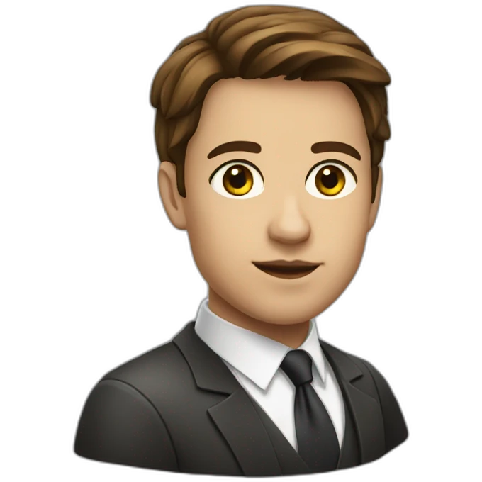 brazilian white young lawyer with good short brown hair emoji