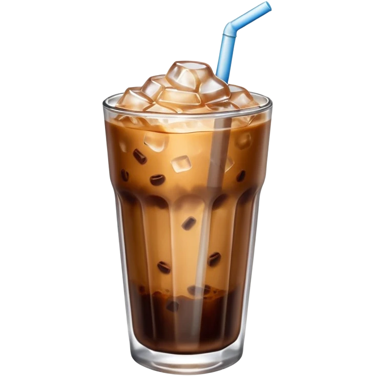 Winter iced coffee with no face  emoji