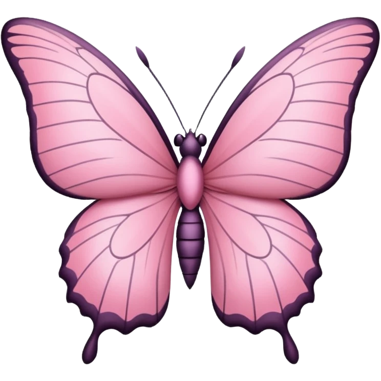 Mariposa rosa pastel  emoji