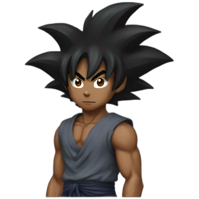 Black goku emoji