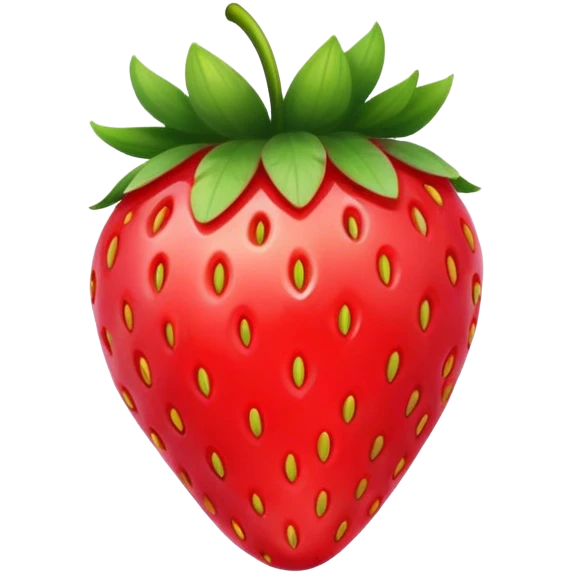 Happy strawberry emoji