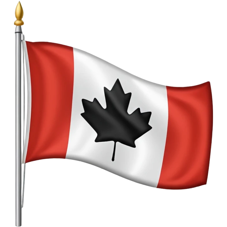 canada flag without colours emoji