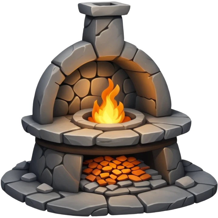 An ancient stone forge emoji