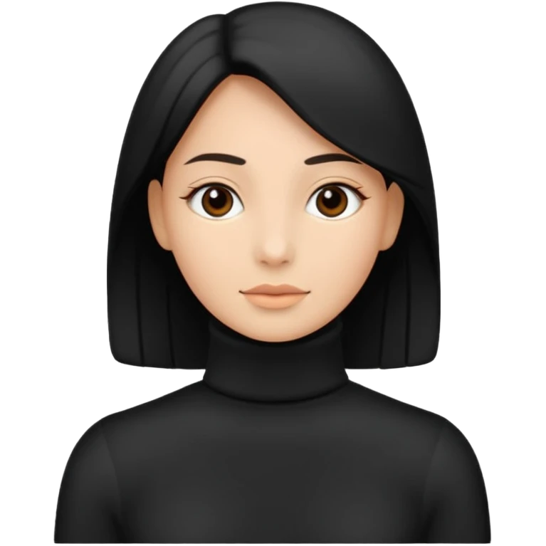 검정 목폴라만 emoji
