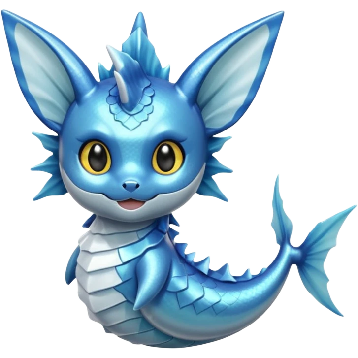 silvery metallic Vaporeon emoji