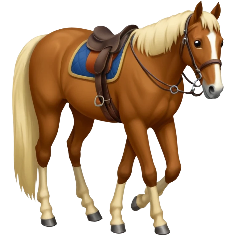 Woman with horses foot emoji