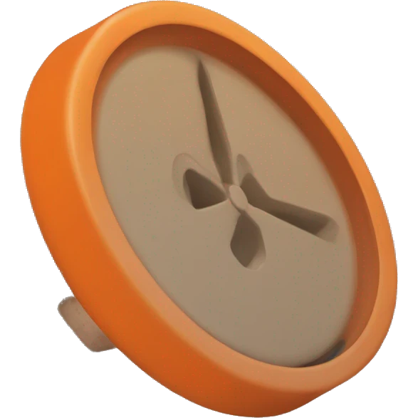 Orange Clay Pigeon Disk emoji