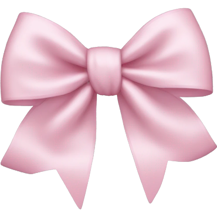light pink bow emoji