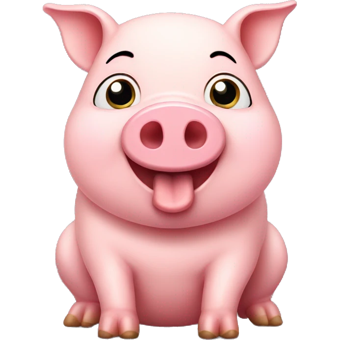 Cute pig emoji