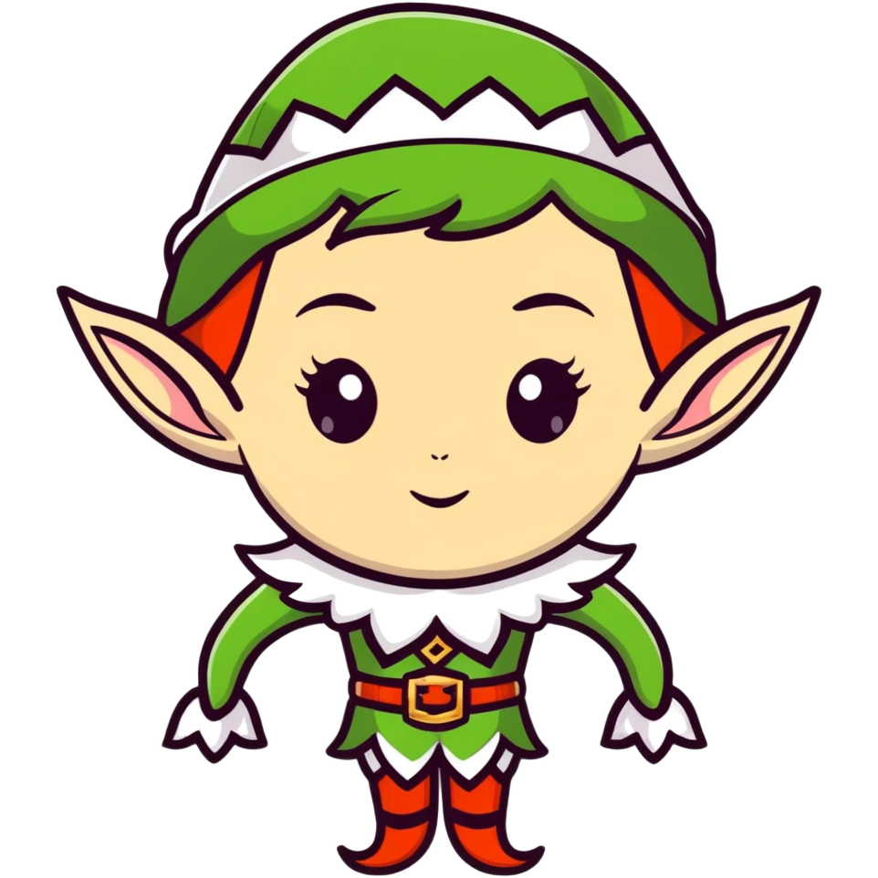 attractive female elf with refined features, elaborate fantasy attire emoji