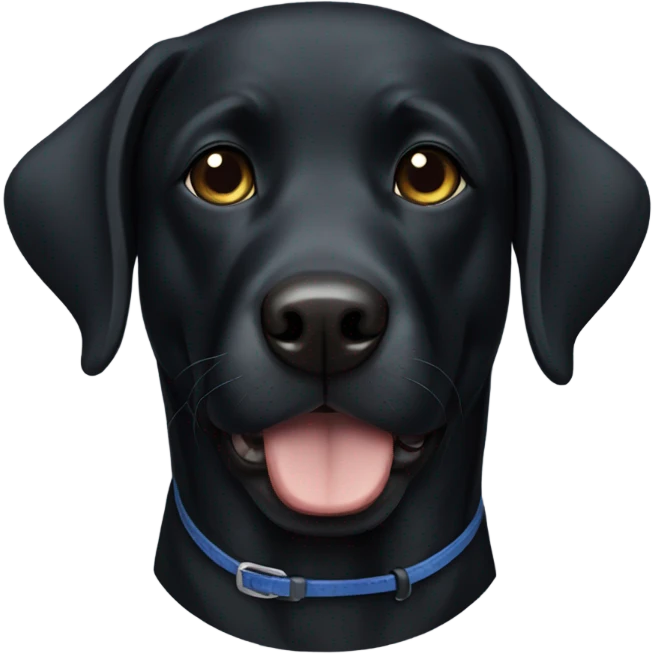 Black lab  emoji