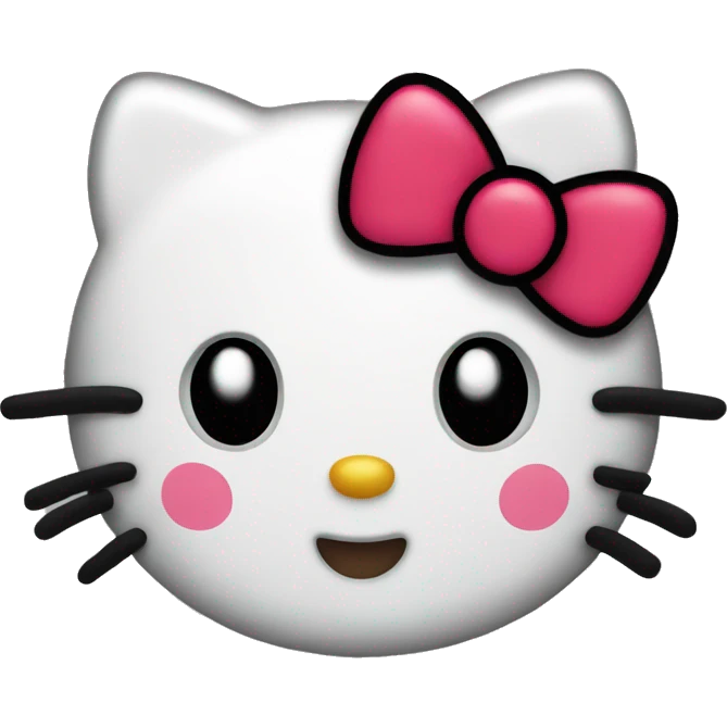hello kitty face emoji