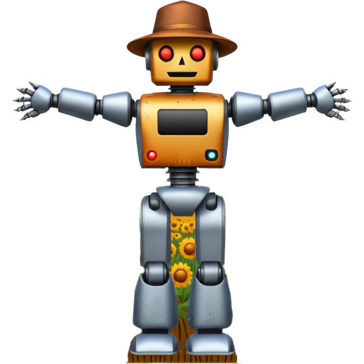 robot scareccrow emoji