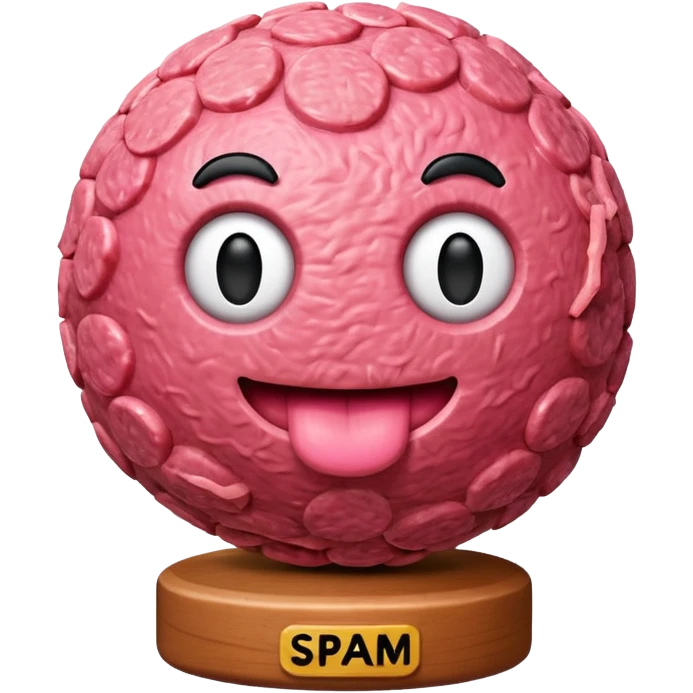 spam meatball sculpture  emoji