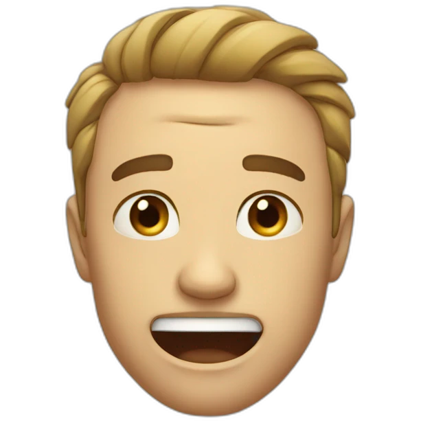 man cry and smile emoji