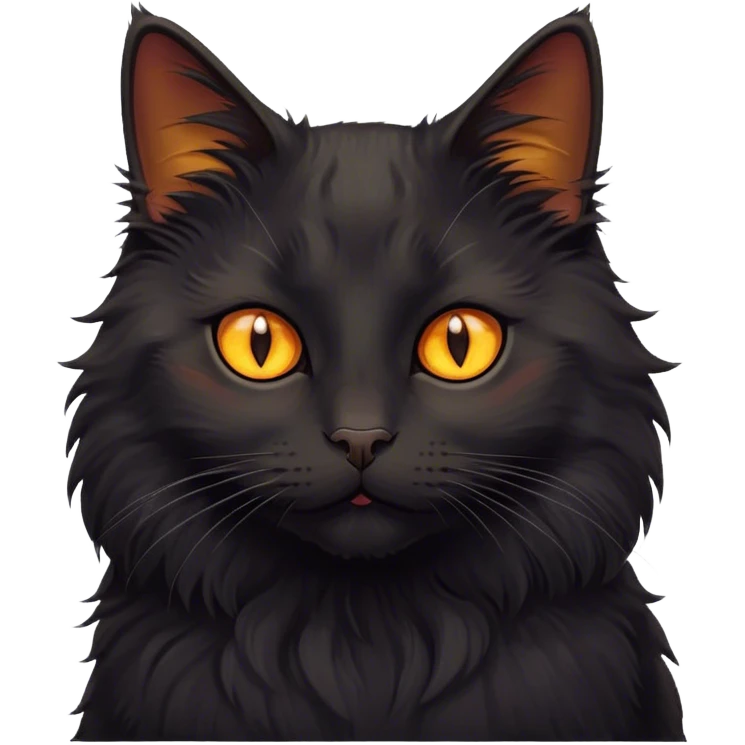 autumn cozy black cat emoji