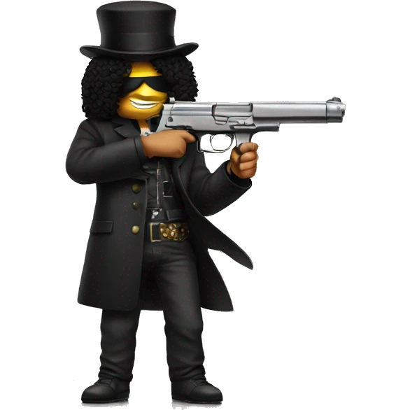 slash with a gun emoji