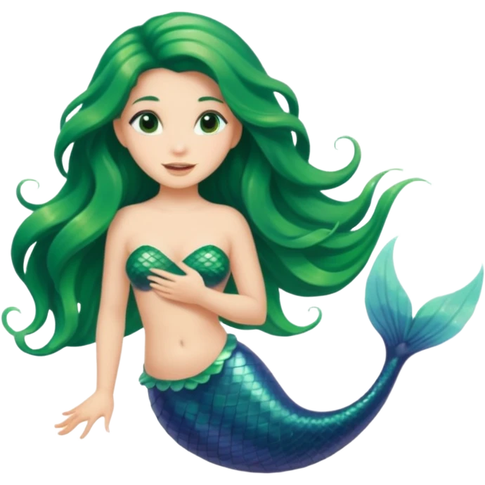 a sirena out of water emoji