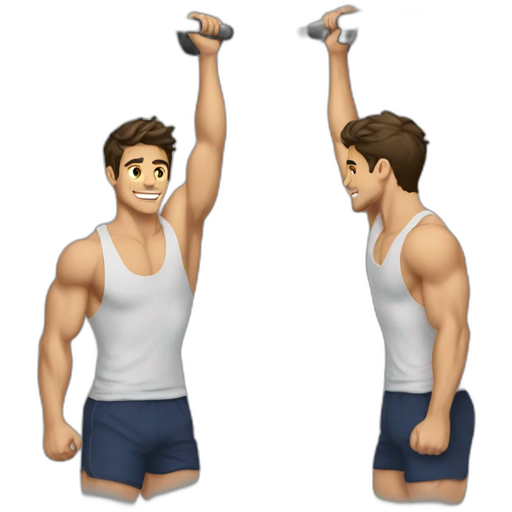 ZACH rance doing pull-ups emoji