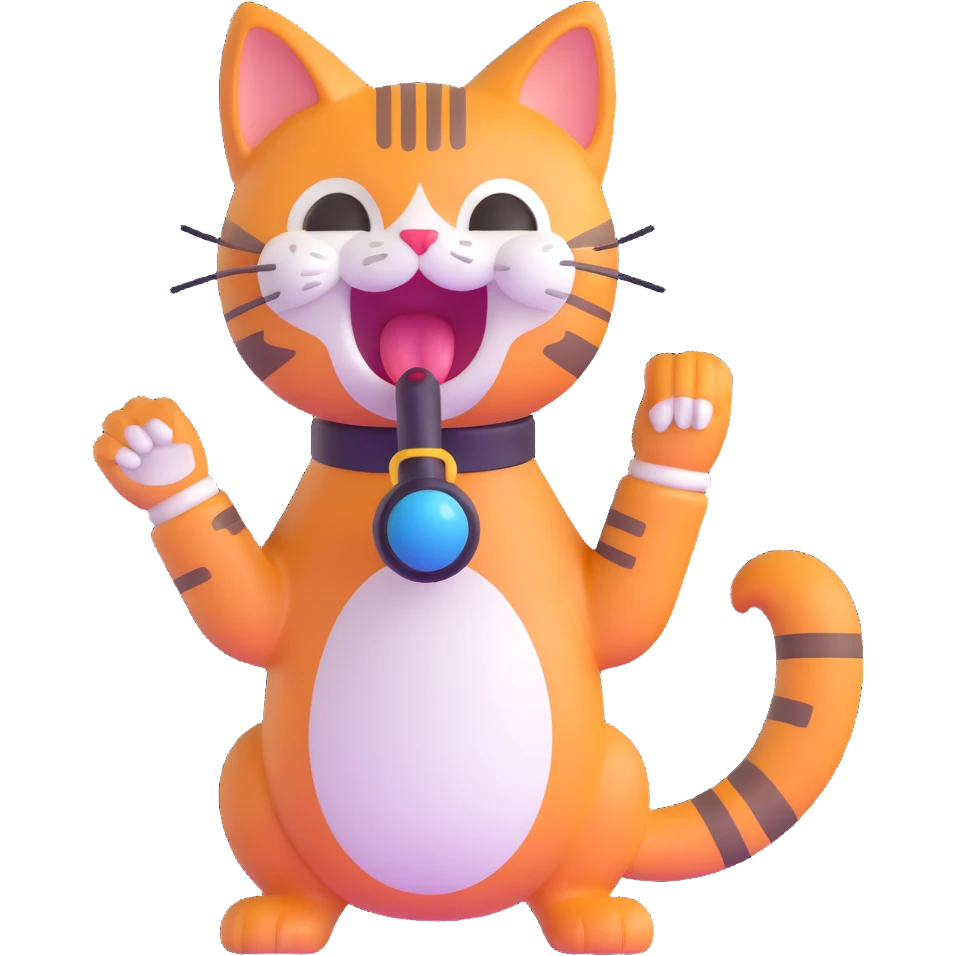 cat singing a song emoji