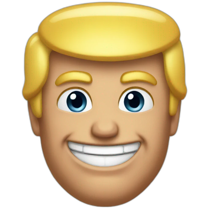 trump smiling with muscles emoji