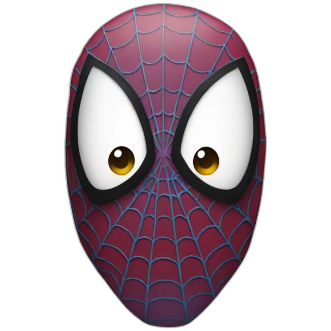 Spiderman face emoji