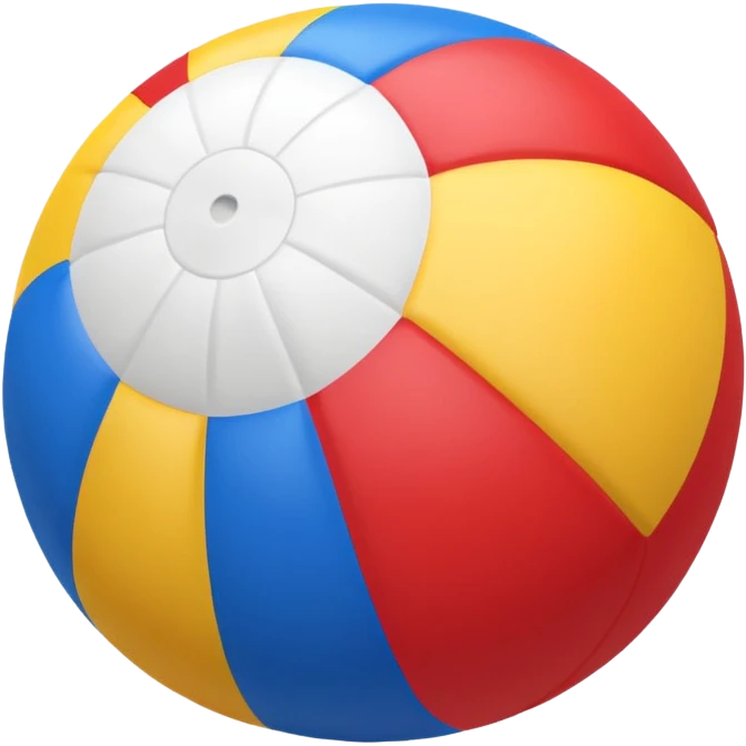 beach ball, vibrant colors, summer theme emoji