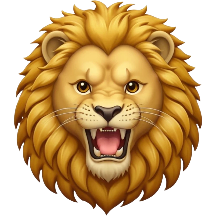 Roaring lion emoji