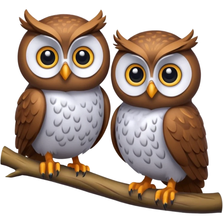 Create a high-quality 3D render that transforms the emojis 🦉 into 3D objects. Pixar-style, 

 emoji