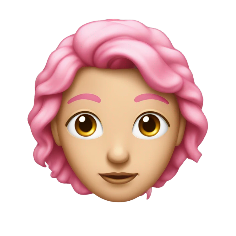 Cœur de couleur rose avec des yeux emoji