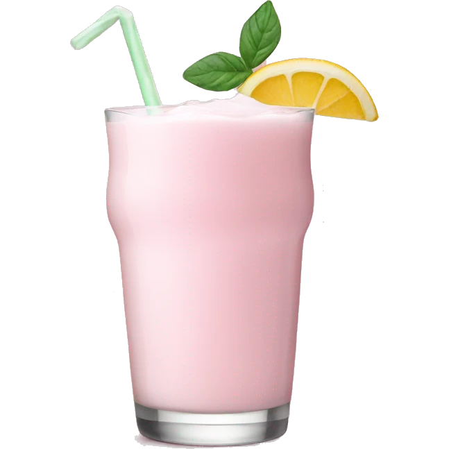 Light pink milk cocktail  emoji