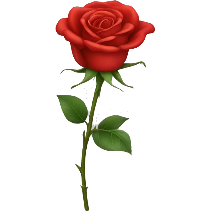 Red rose emoji
