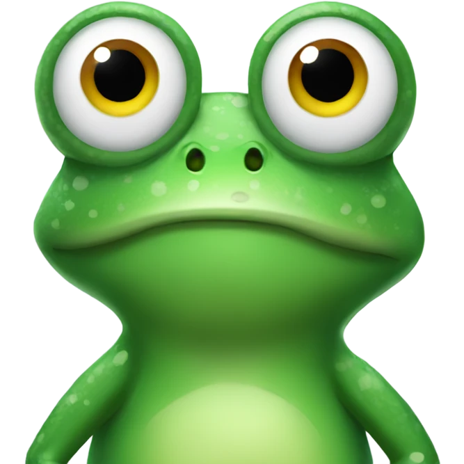 Frog which is cold emoji