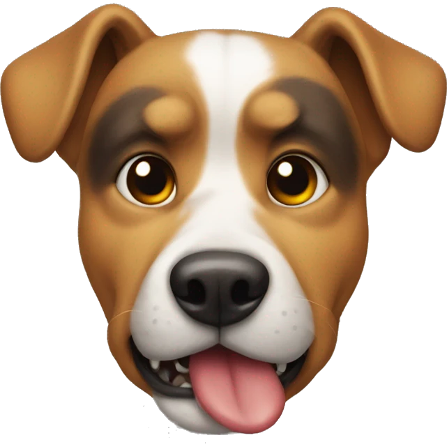 Dog being bad emoji
