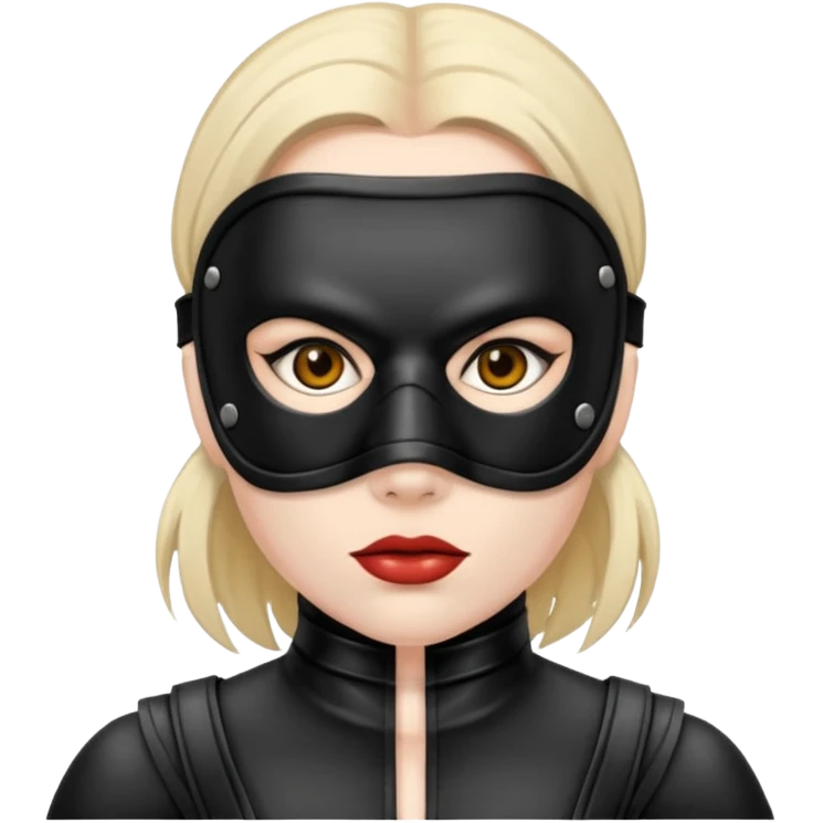 bdsm slave leather fullhead mask  emoji