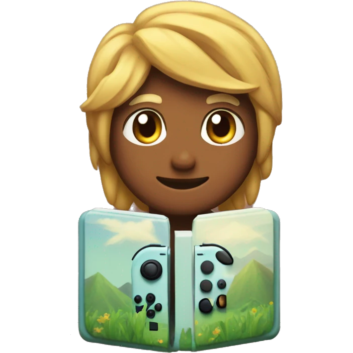 Nintendo switch with stardew valley emoji
