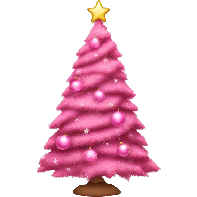 pink christmas tree emoji