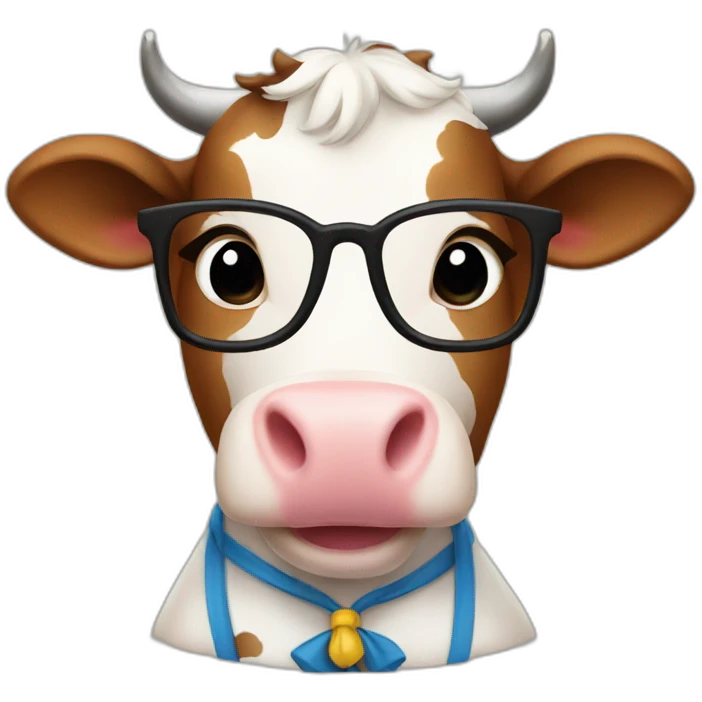 cow teacher emoji