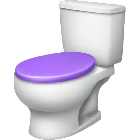 Purple toilet emoji