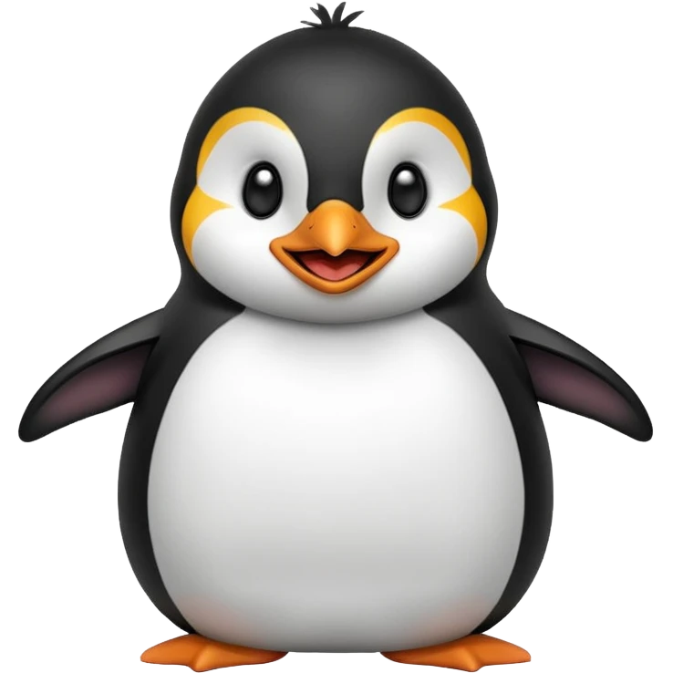 Penguin laughing emoji