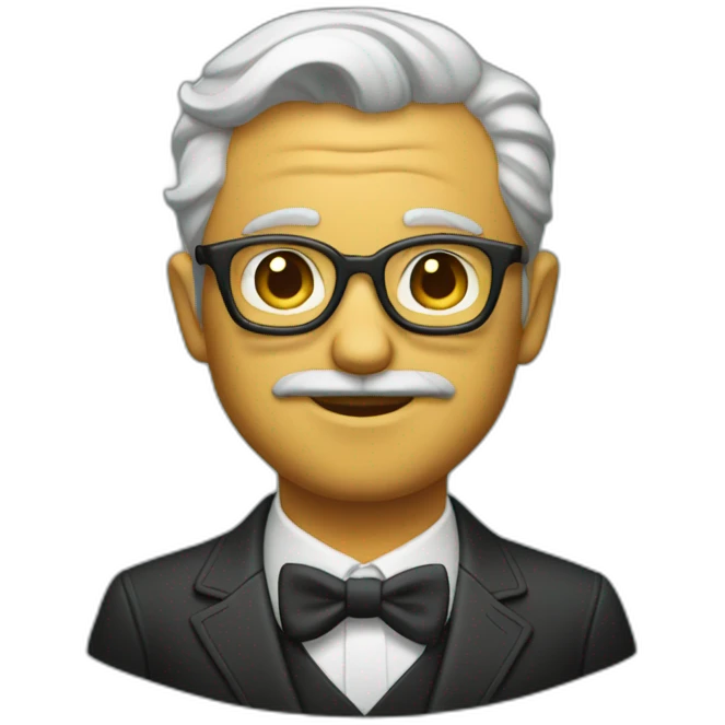 The twenty century gentleman from San Francisco emoji