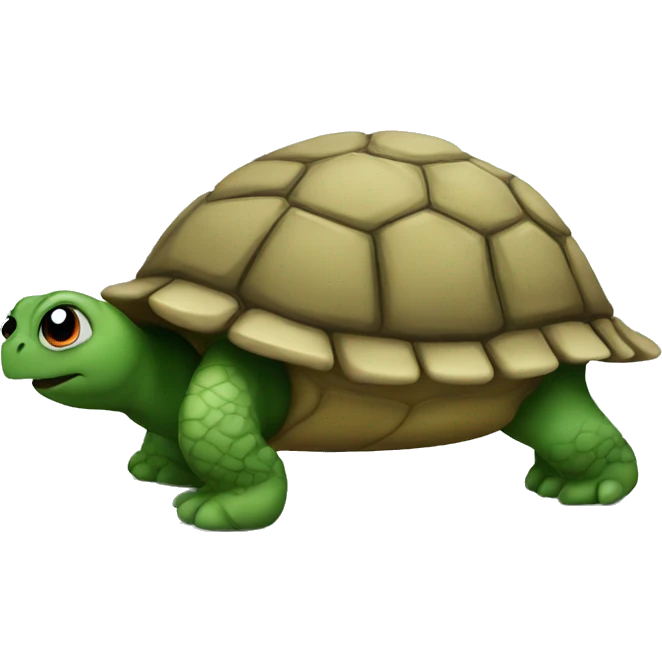 Turtle taking a poop emoji