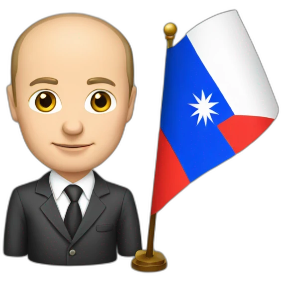 Putin and flag tajikistan emoji