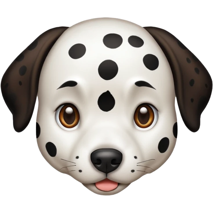 Dalmatia with rainbow spots  emoji
